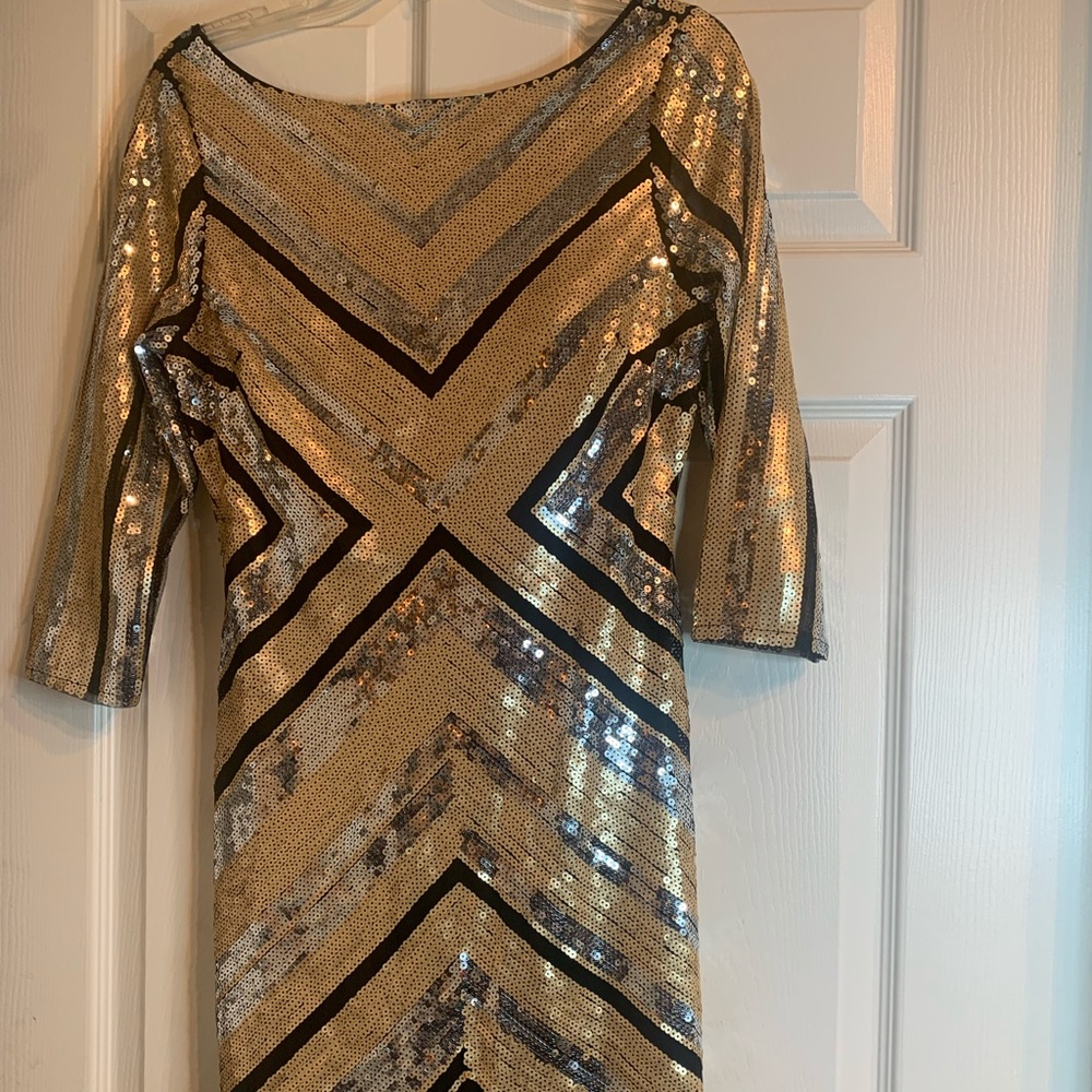 Multicolor sequin dress